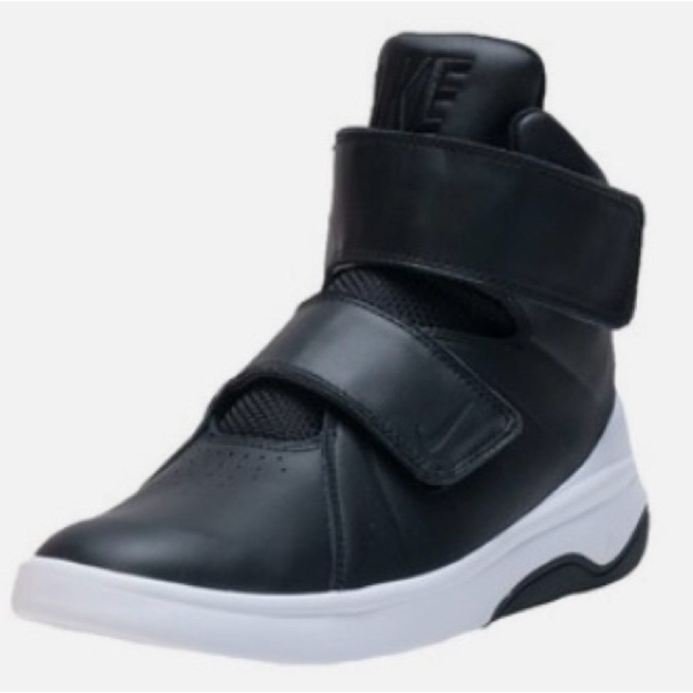 Nike Marxman’s Big Kids Black and White High-Top Sneakers